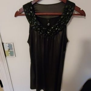 Black Sequin Tank
